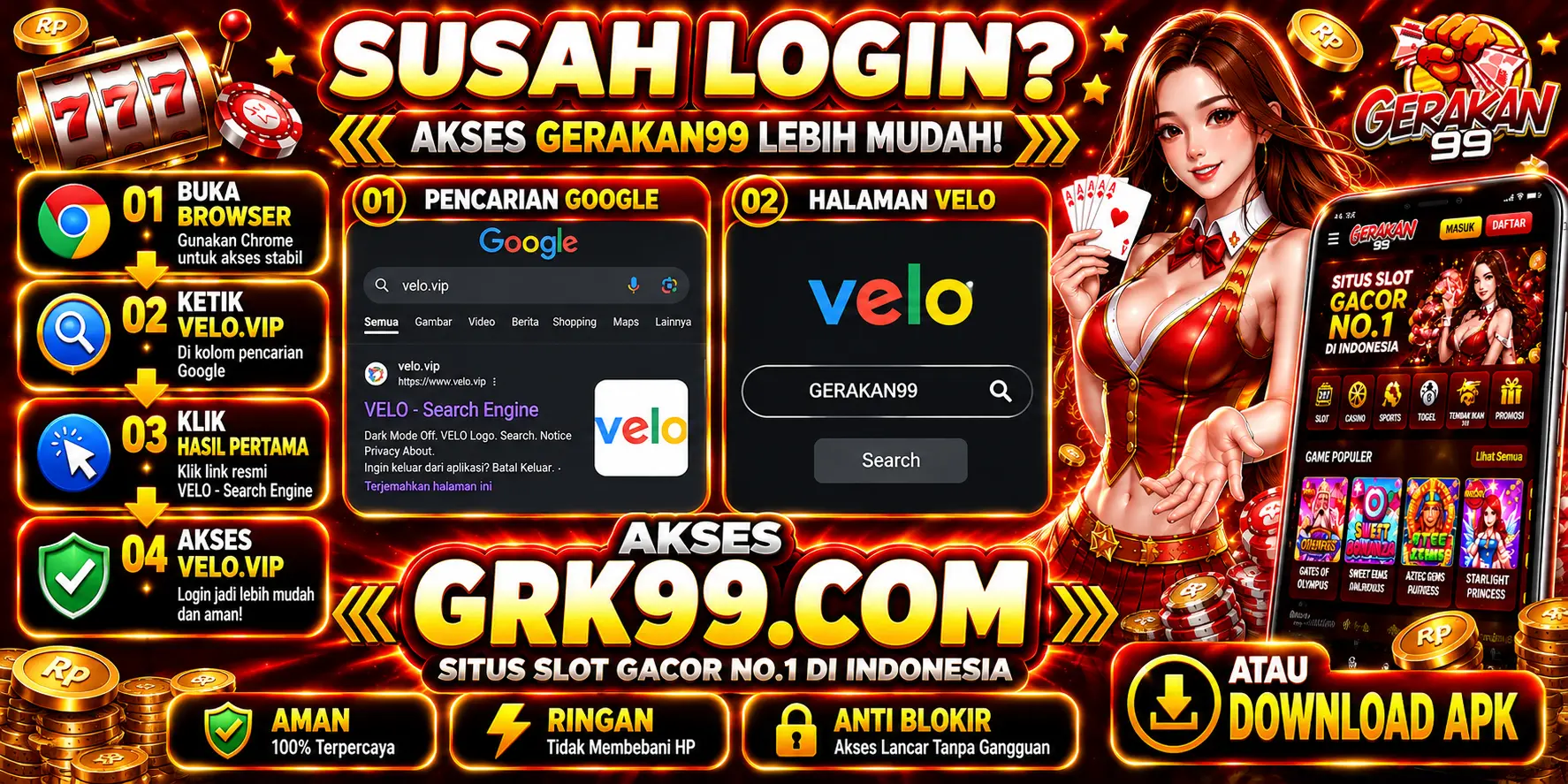 GERAKAN99 Akses Utama