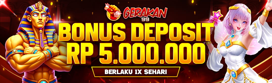 Gerakan99 - Bonus Deposit 10 % Di Depan Berlaku 1x Sehari Untuk Semua Pemain