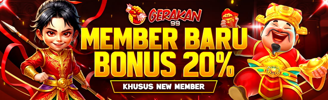 Gerakan99 - Login Bonus New Member sampai 100.000 Situs Terpercaya
