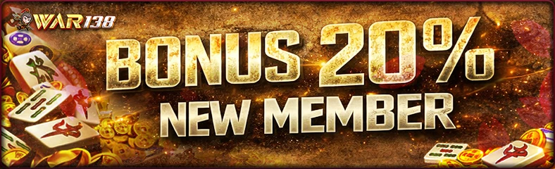 BONUS DEPOSIT NEW MEMBER 20%